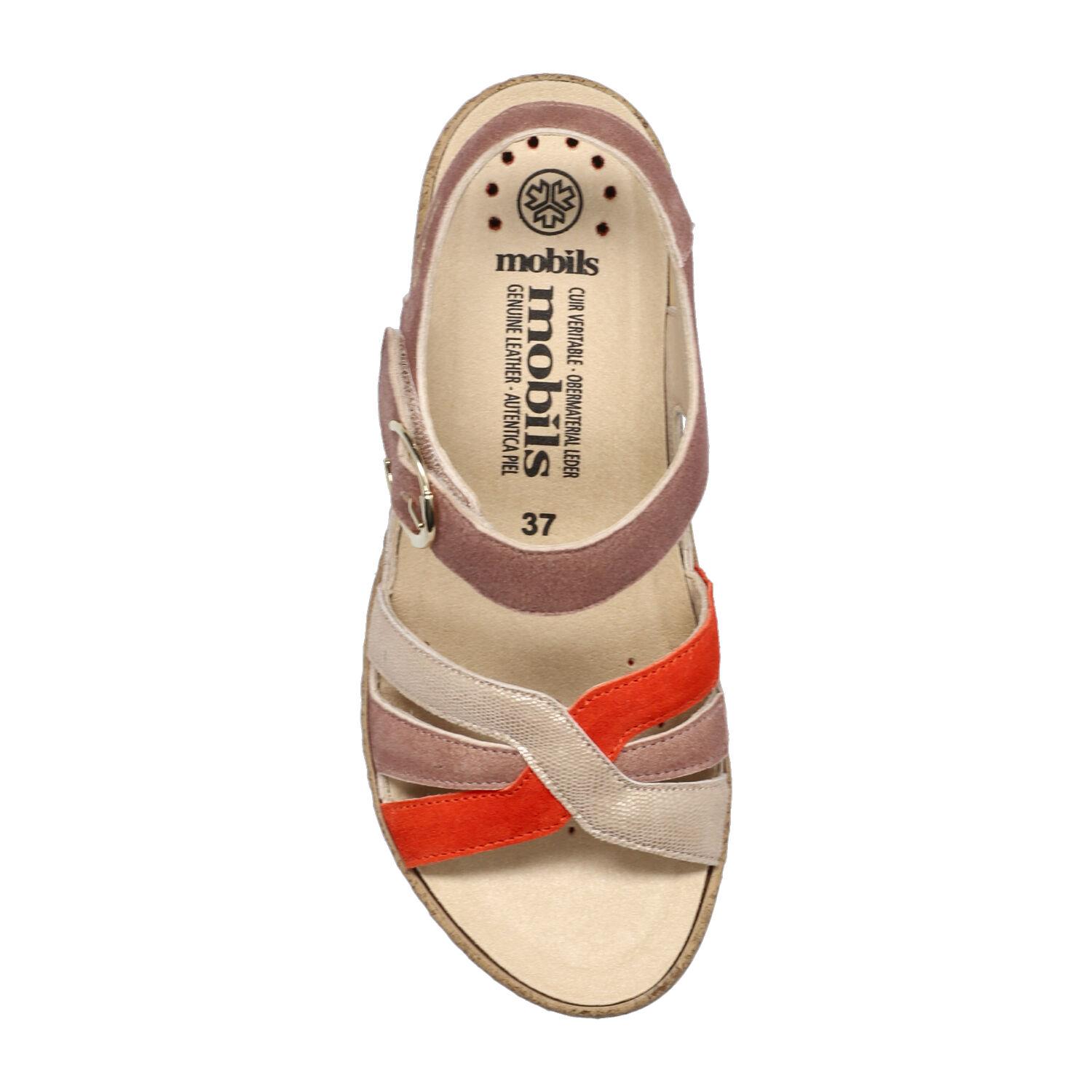 sandales femme modèle Nancia Orange - Mephisto